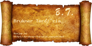 Brukner Terézia névjegykártya
