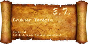 Brukner Terézia névjegykártya